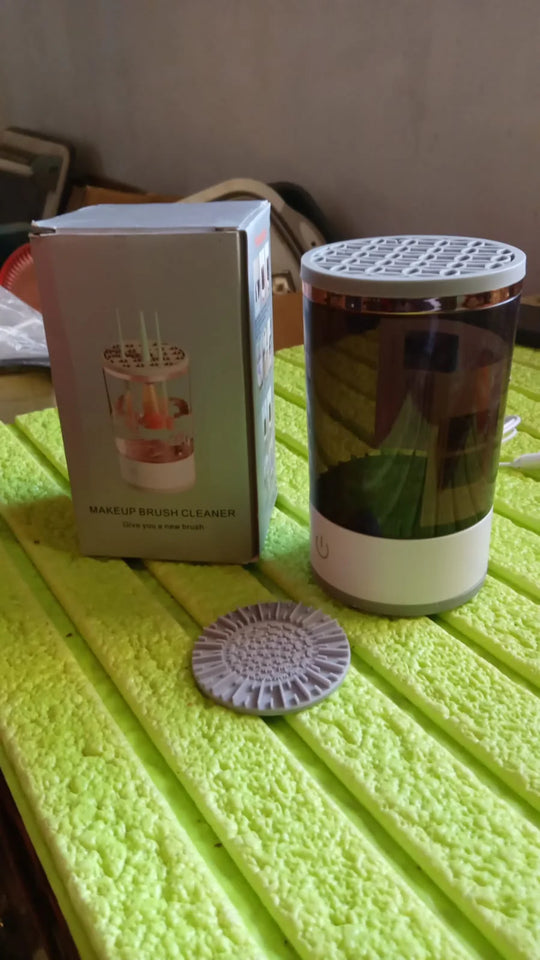 Automatic Sonic Makeup Brush Cleaner Machine – Deep Cleaning in 10 Seconds | USB Electric Brush Washer