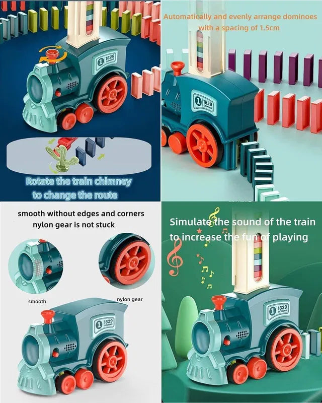 🚂 Automatic Domino Train Set – Fun Learning Toy for Kids