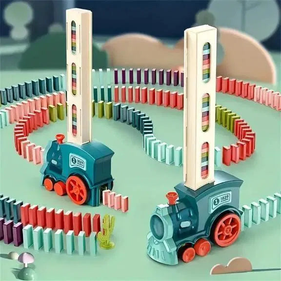🚂 Automatic Domino Train Set – Fun Learning Toy for Kids